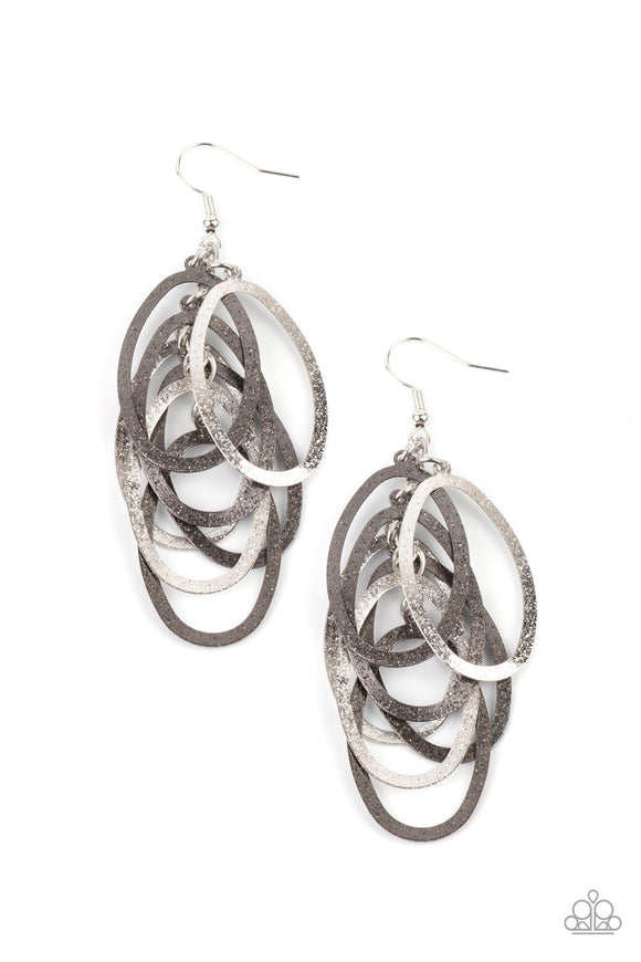 Mind OVAL Matter - Multi Paparazzi Earrings