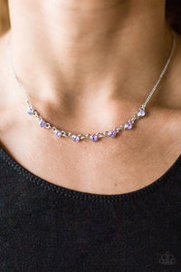 Stay Sparkly - Purple Paparazzi Necklace - Carolina Bling Boss