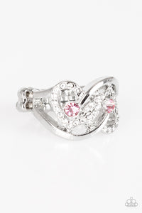 Have The World On A HEART-String - Pink Paparazzi Ring - Carolina Bling Boss
