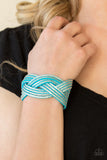 Big City Shimmer - Blue Paparazzi Wrap Bracelet - Carolina Bling Boss