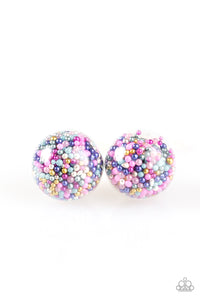 Colored Mini Pearls Globe Earrings - Multiple Colors Available - Carolina Bling Boss