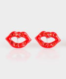 Rhinestone Lips Earrings - Multiple Colors Available - Carolina Bling Boss