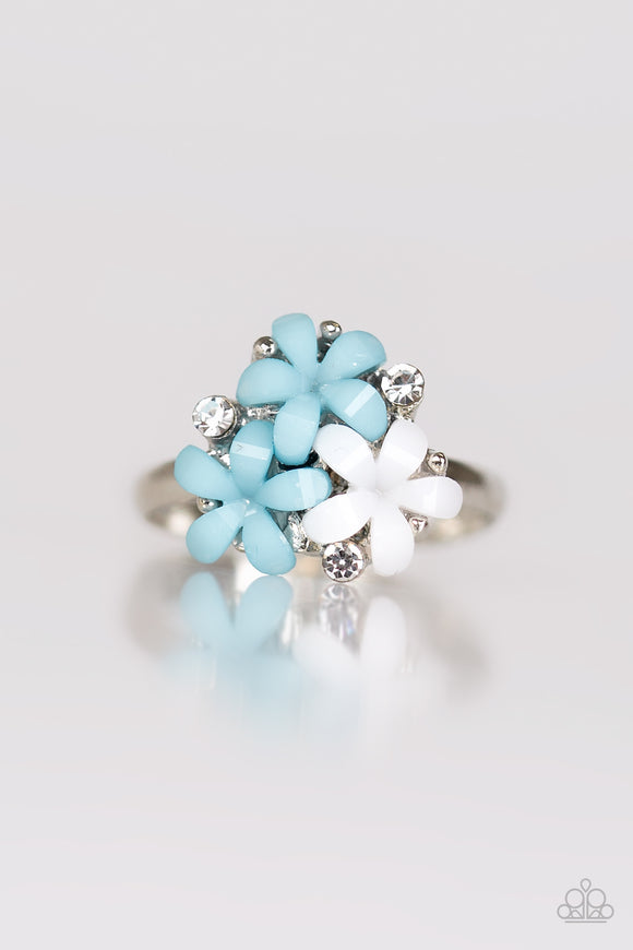 Rhinestone & Flower Ring - Multiple Colors Available - Carolina Bling Boss
